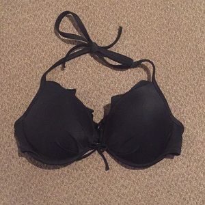Black halter Victoria's Secret bikini top